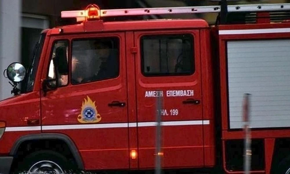 Φωτιά σε βιοτεχνία στο Ρέθυμνο